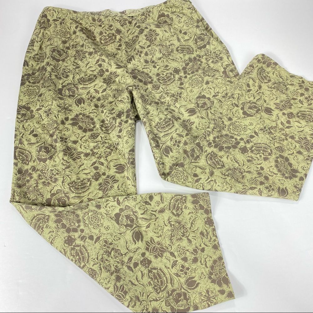 Sigrid Olsen Sport Lagenlook Wide Leg Floral Pants 16W